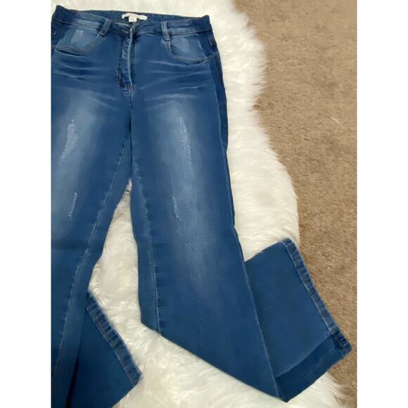 Chelsea And Violet Womens Bootcut Jeans Pockets Belt Loops High Rise Size 26 - Picture 3 of 10